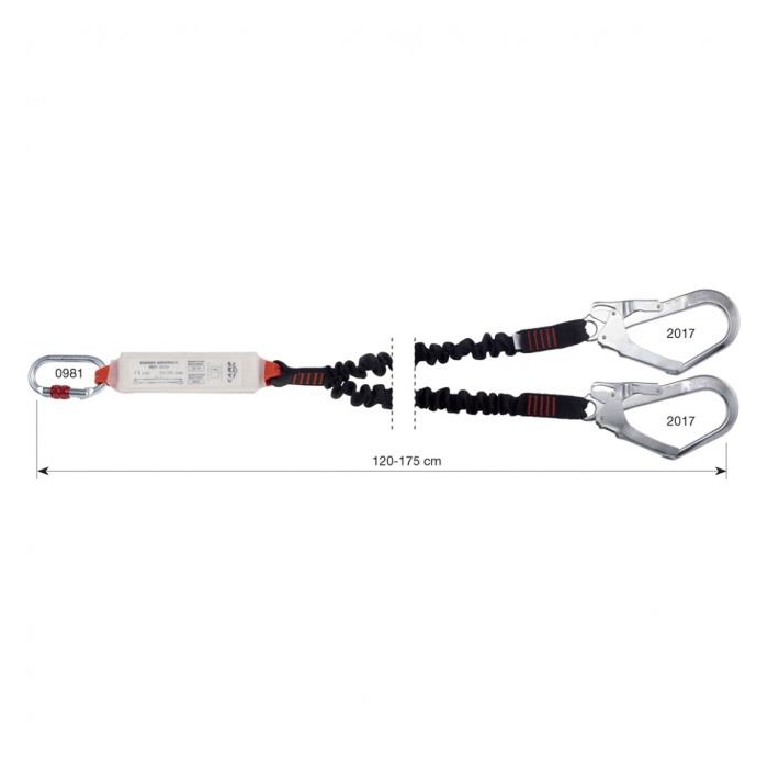 Lonża CAMP Y Shock Absorber rewind 175 cm MGO